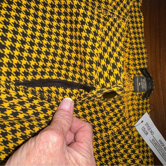 Women’s Body by US yellow & black houndstooth print size‎ XL - Picture 10 of 14